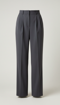 Pantalón plisado tiro alto
